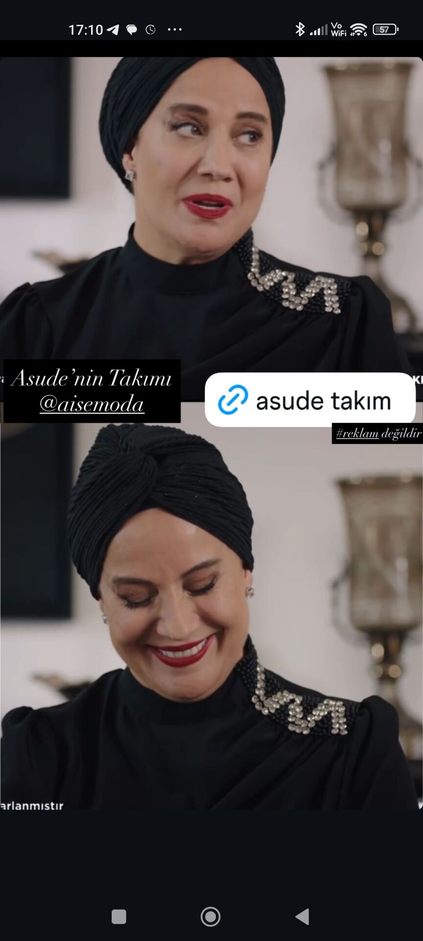 OMZU TAŞLI BLUZ SİYAH