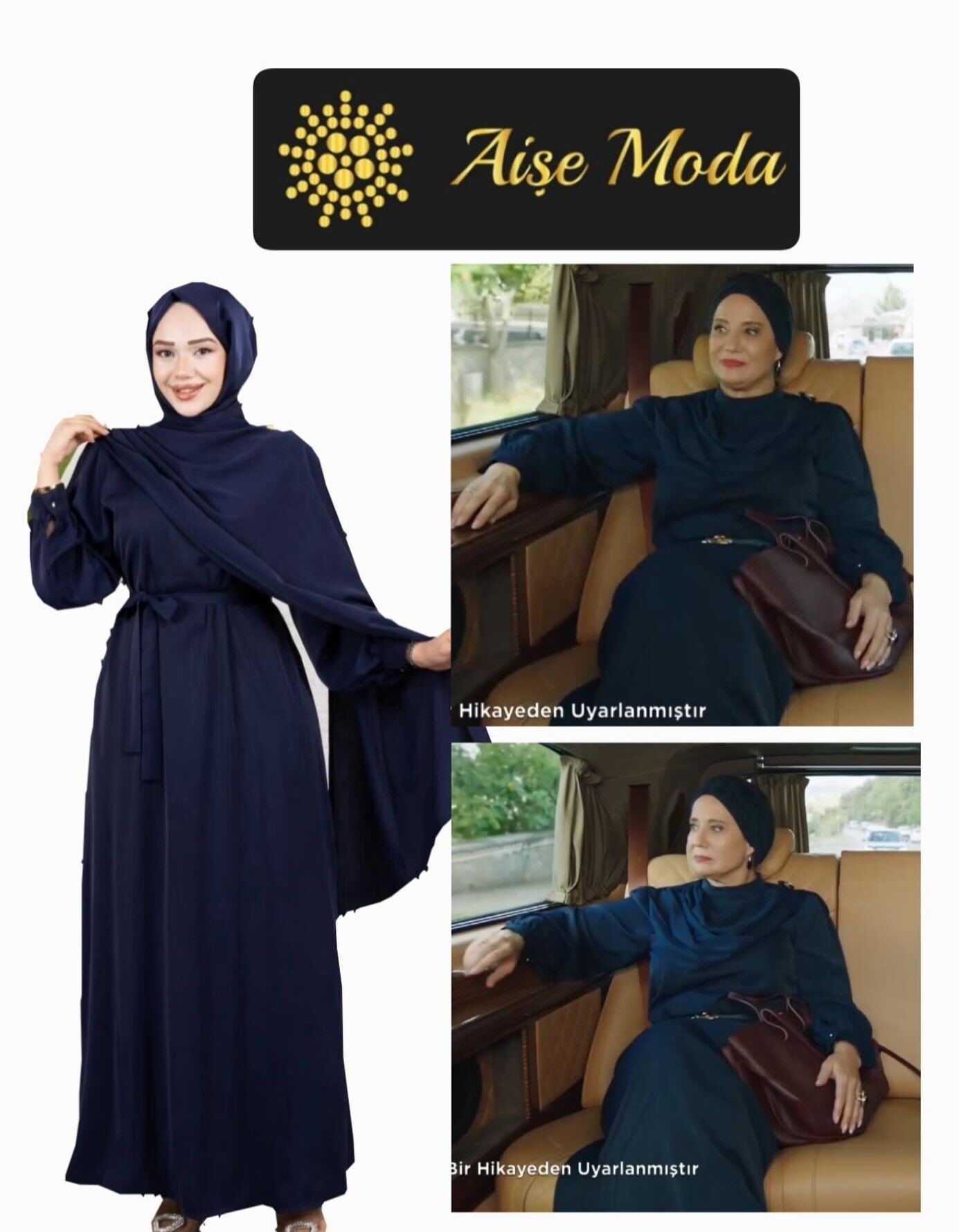 ŞAL YAKA DETAY LACİVERT