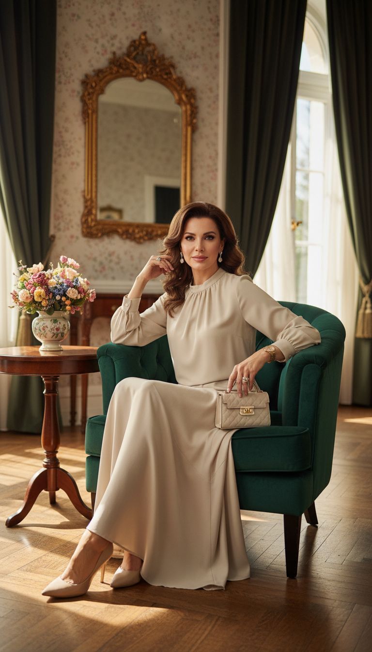 DERİ VOLAN DETAYLI ELBİSE BEJ