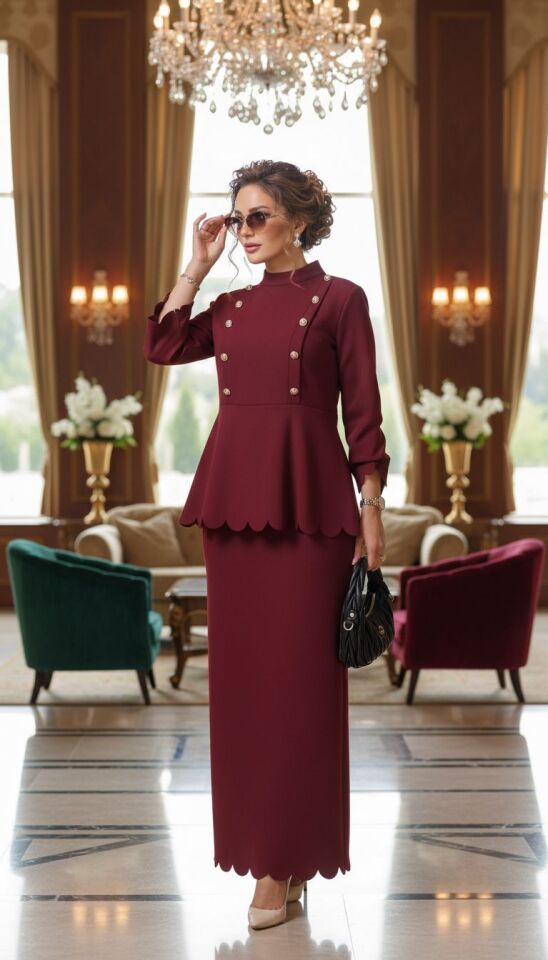 DİLİM DETAY LAZER KESİM TAKIM BORDO