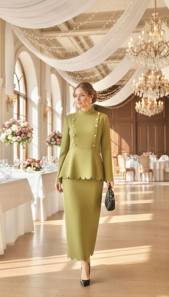 DİLİM DETAY LAZER KESİM TAKIM HAKİ YEŞİL