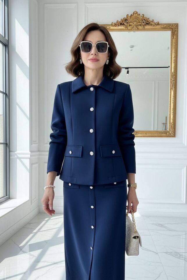 ASUDE  CEKET LACİVERT