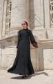 BALIK MODEL İTHAL KREP KUMAŞ ELBİSE SİYAH