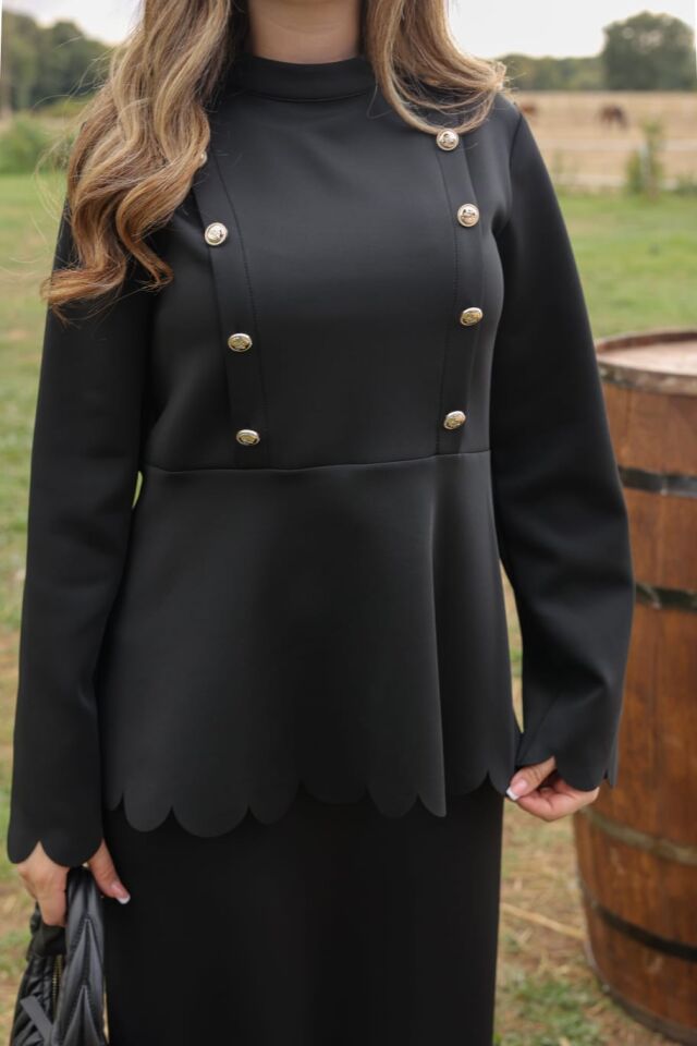 DİLİM DETAY LAZER KESİM TAKIM SİYAH